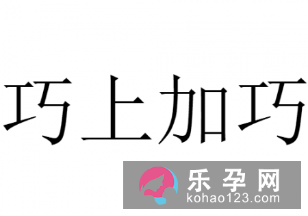 大巧背小巧打一成语 巧上加巧什么意思