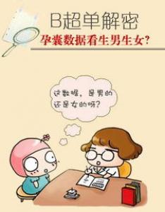 看孕囊形状可以预测生男生女