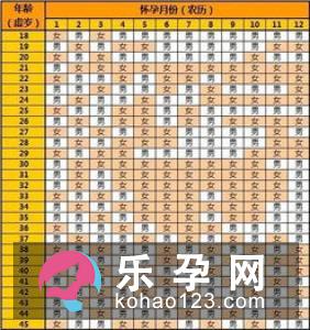 胎儿性别预测大全看看准不准
