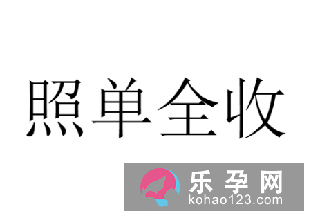 按单收礼打一成语 照单全收是什么意思